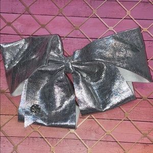 Large Metallic Silver Jojo Siwa Bow